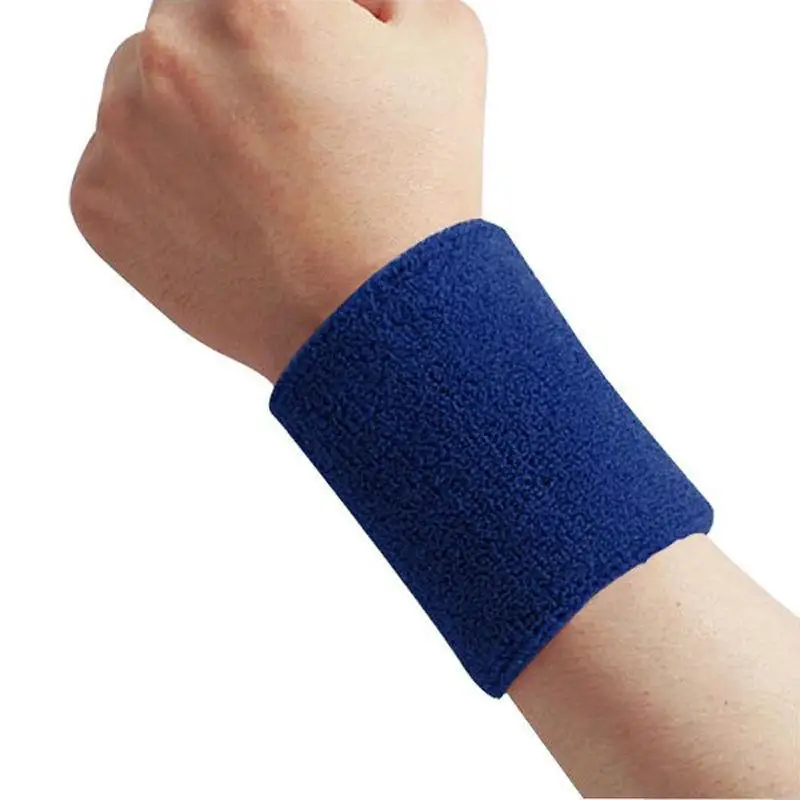 Cotton Sweatband Wristband for Tennis Basketball Running Gym