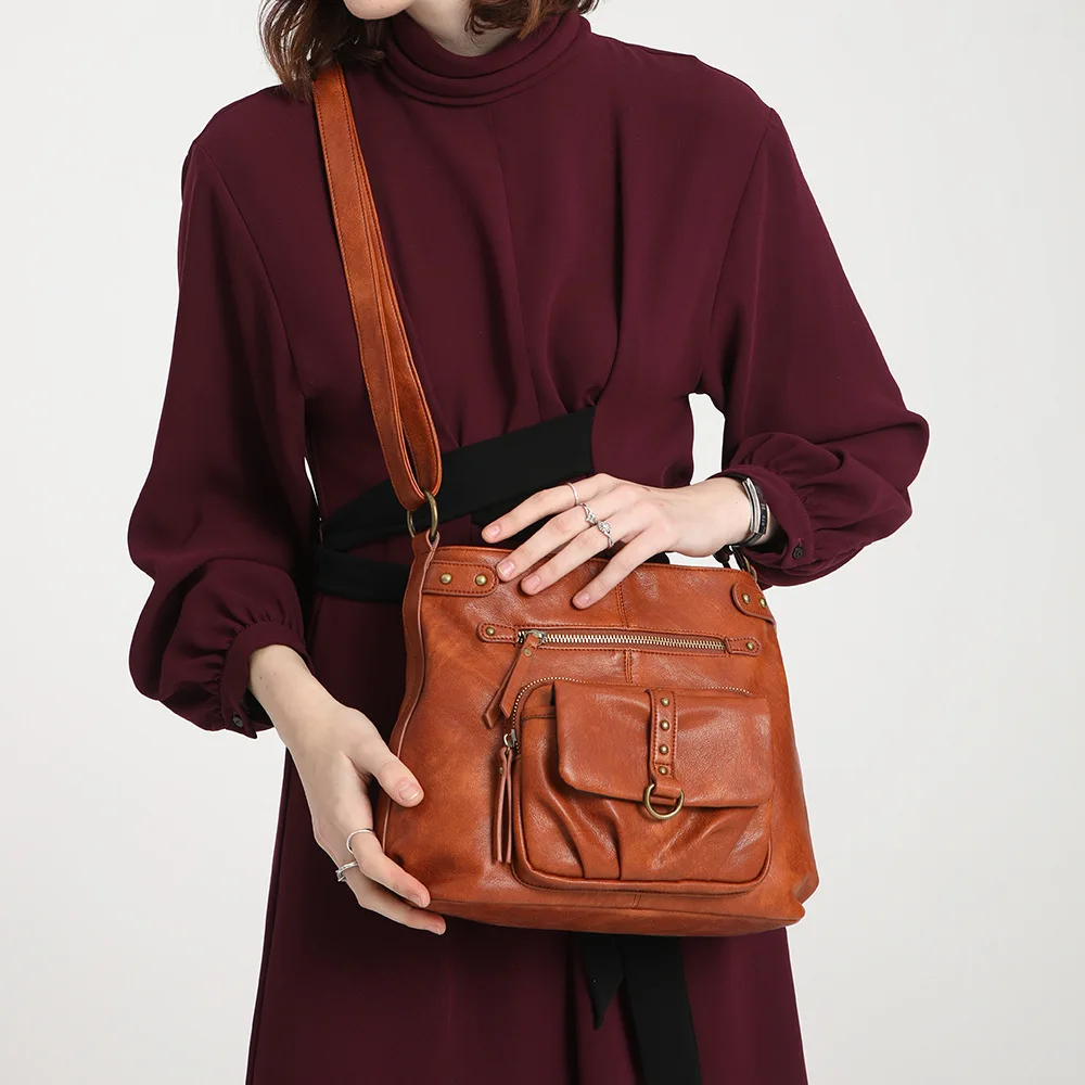 New European and American Fashion Versatile Large Capacity Women's Crossbody Bag