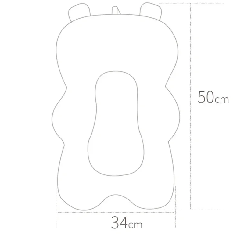 Cartoon Baby Shower Pillow Bath Tub Pad Cute Portable Non-Slip Bathtub Seat Support Mat Newborn Safety Bath Support Soft Cushion bath pillow