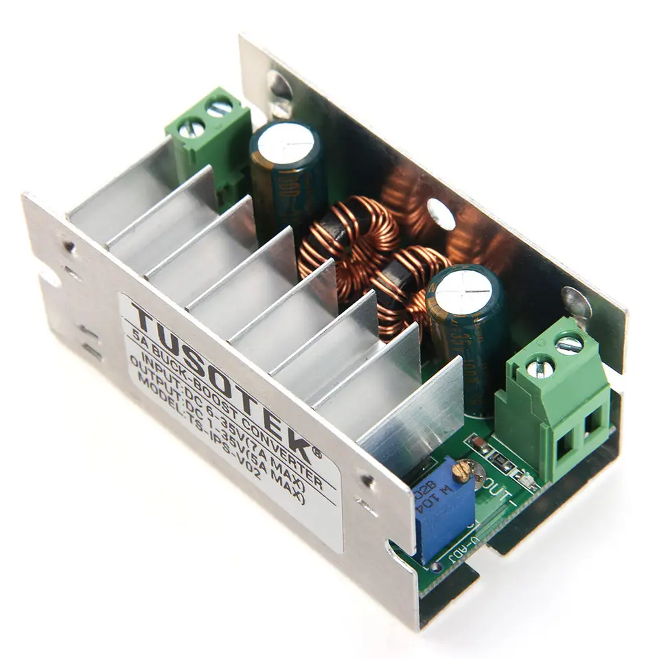Módulo Convertidor DC-DC Buck-Boost 5A 6-35V A 1-35V - Regulador De Voltaje Automático Genérico