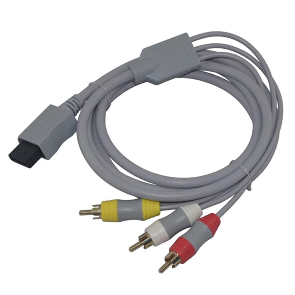 1.8M 6Ft Av Composite 3 Cavo Rca Connettore Cavo Audio Video Per Console Wii