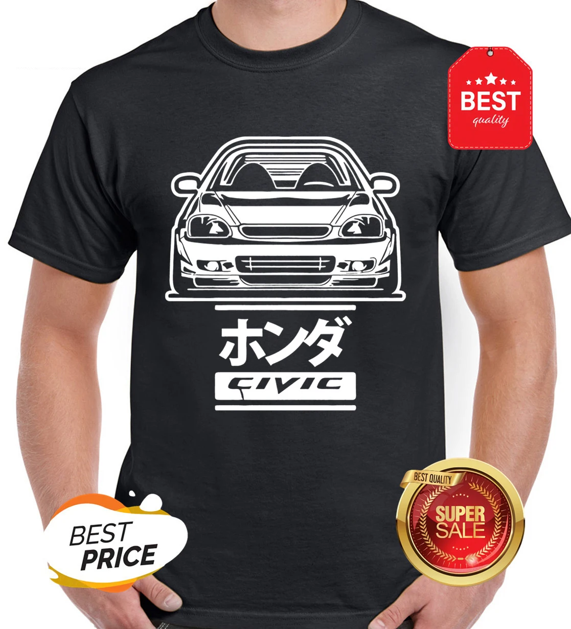 

Летняя новая футболка civic 6gen, Мужская футболка с коротким рукавом type-r 6rd car b16 b18 jdm