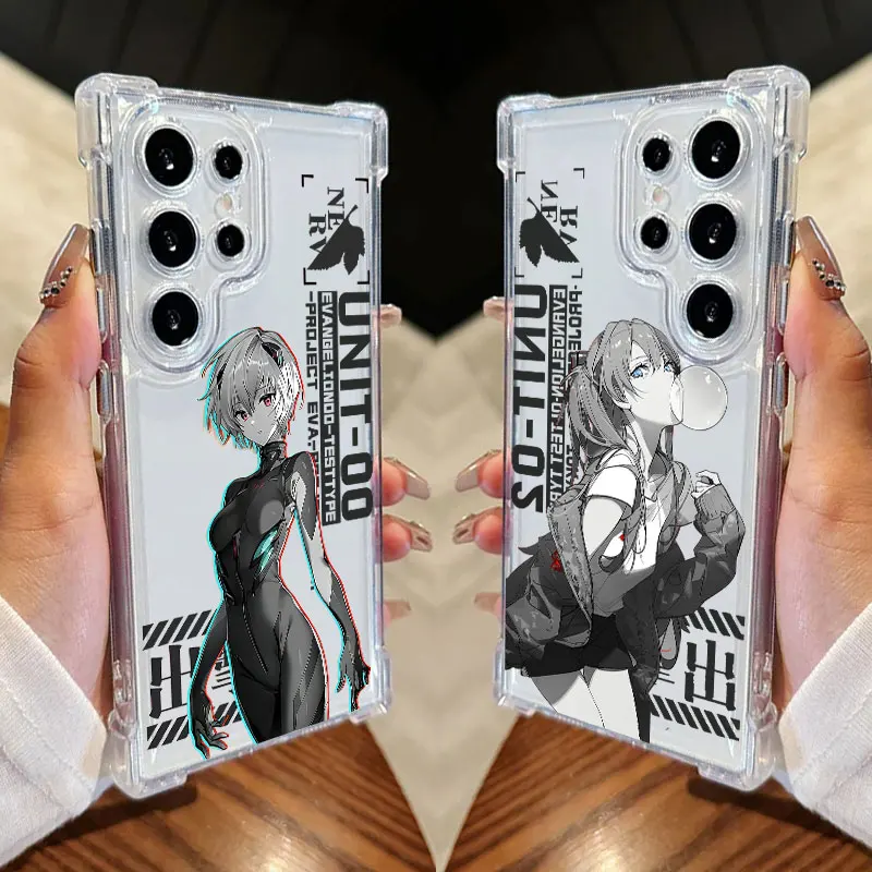 Anime Ayanami Rei Asuka Langley Clear Soft Phone Case