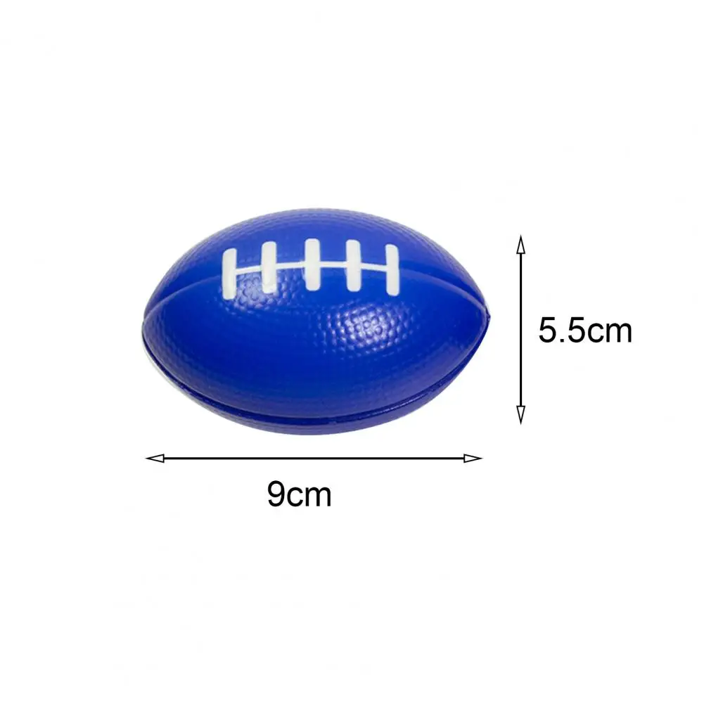 12Pcs Mini Rugby Ball PU Foam Sponge Squeeze Football Anxiety Relief Football Training Stress Ball Baseball Tennis Toys for Kids
