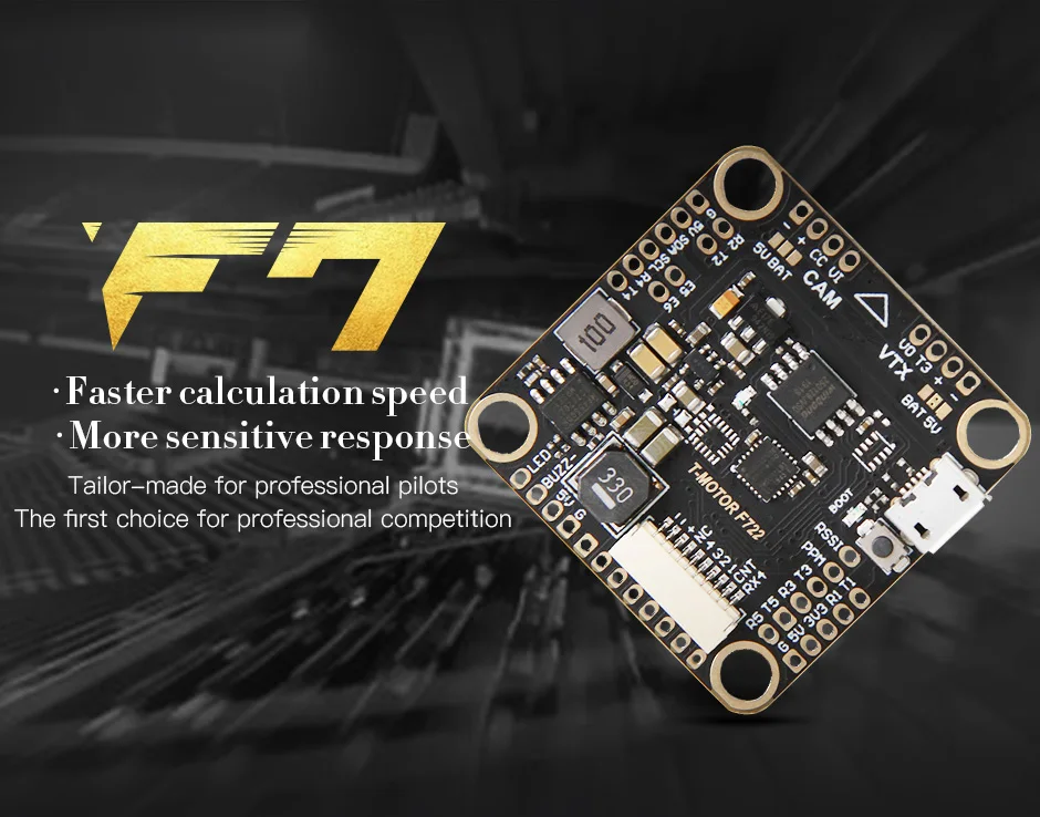 T-MOTOR Tmotor F4 F7 722 HD Flight Controller combo stack F45A V2 