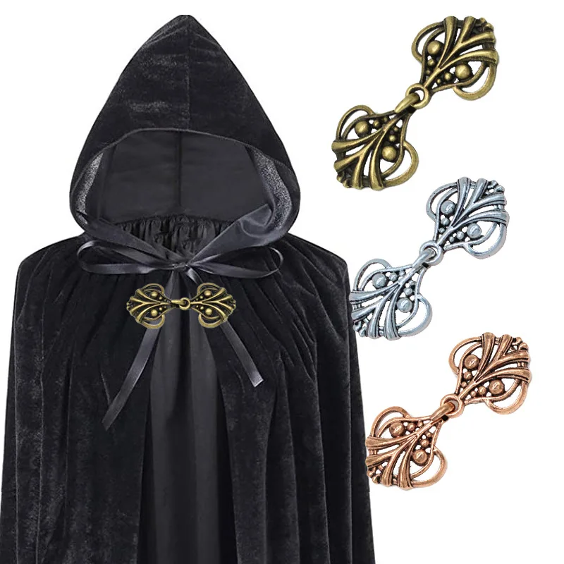 

High-grade Metal Butt Buckle European and American Retro Knight Cloak Buckle Hook