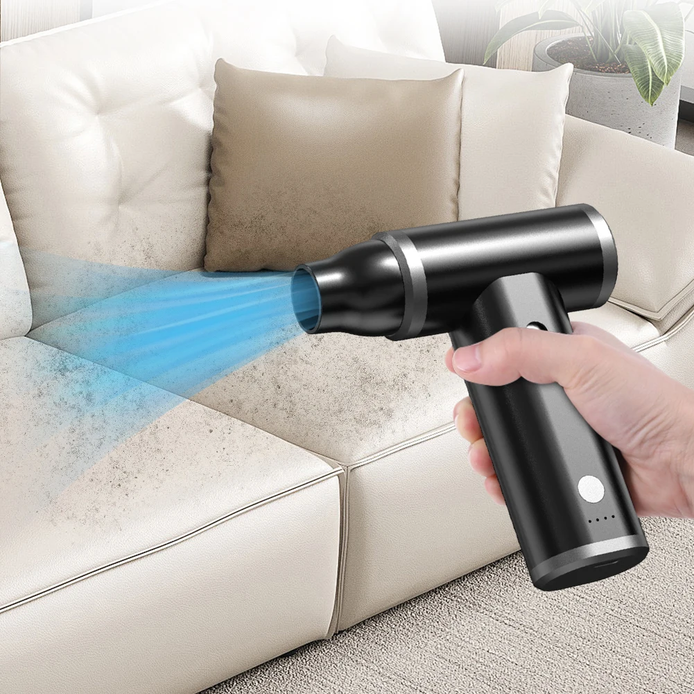 110000PRM Compressed Air Duster Brushless Motor Electric Air Duster Rechargeable Handheld Dust Blower for Computer Keyboard 4