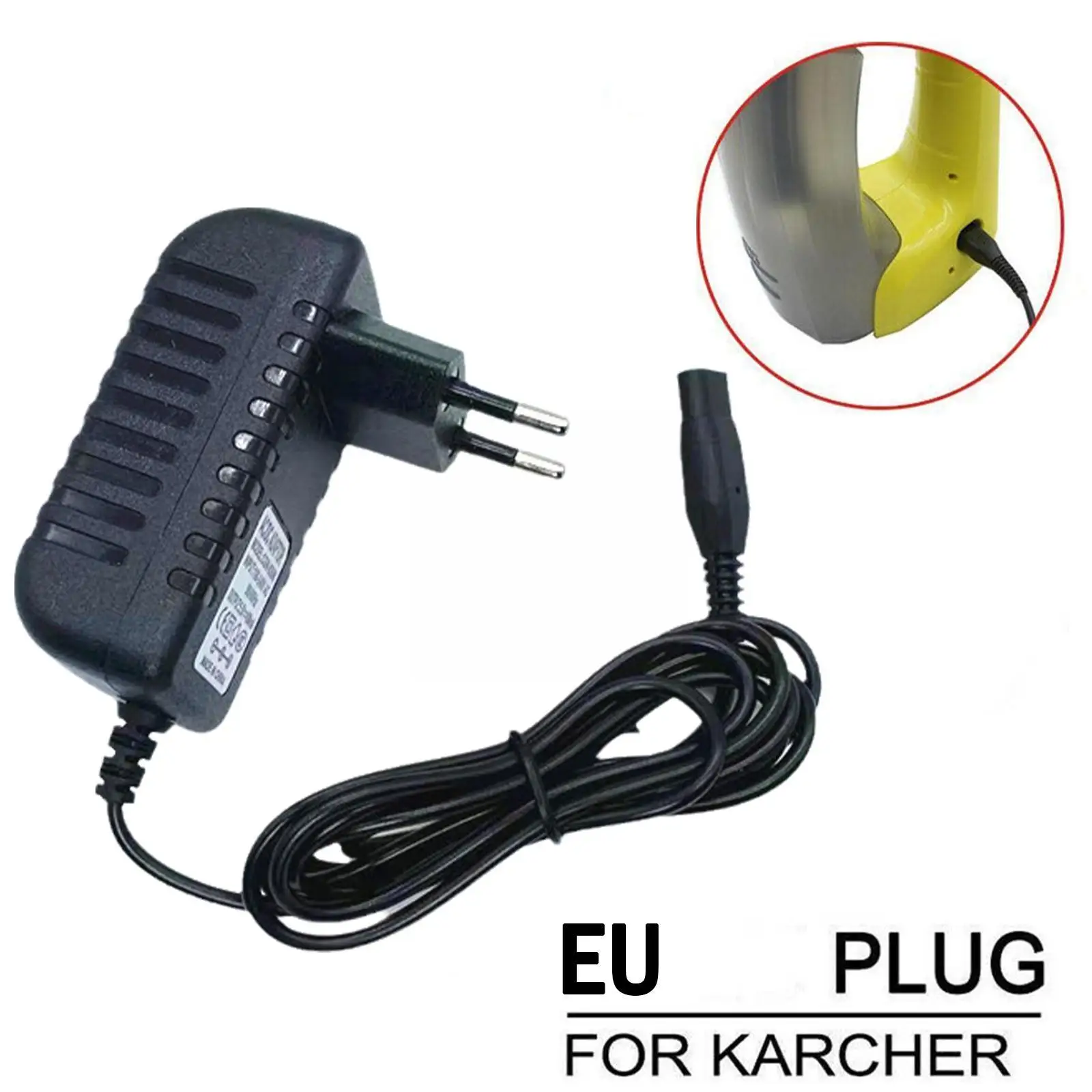 5.5v áram Vezeték dugasz töltő Adapter számára karcher Az Amerikai Egyesült Államok tagállamai wv2 wv5 wv50 wv55 wv60 Többlet- wv70 wv75 ablum Légür tisztább töltő Európai Unió g8t2