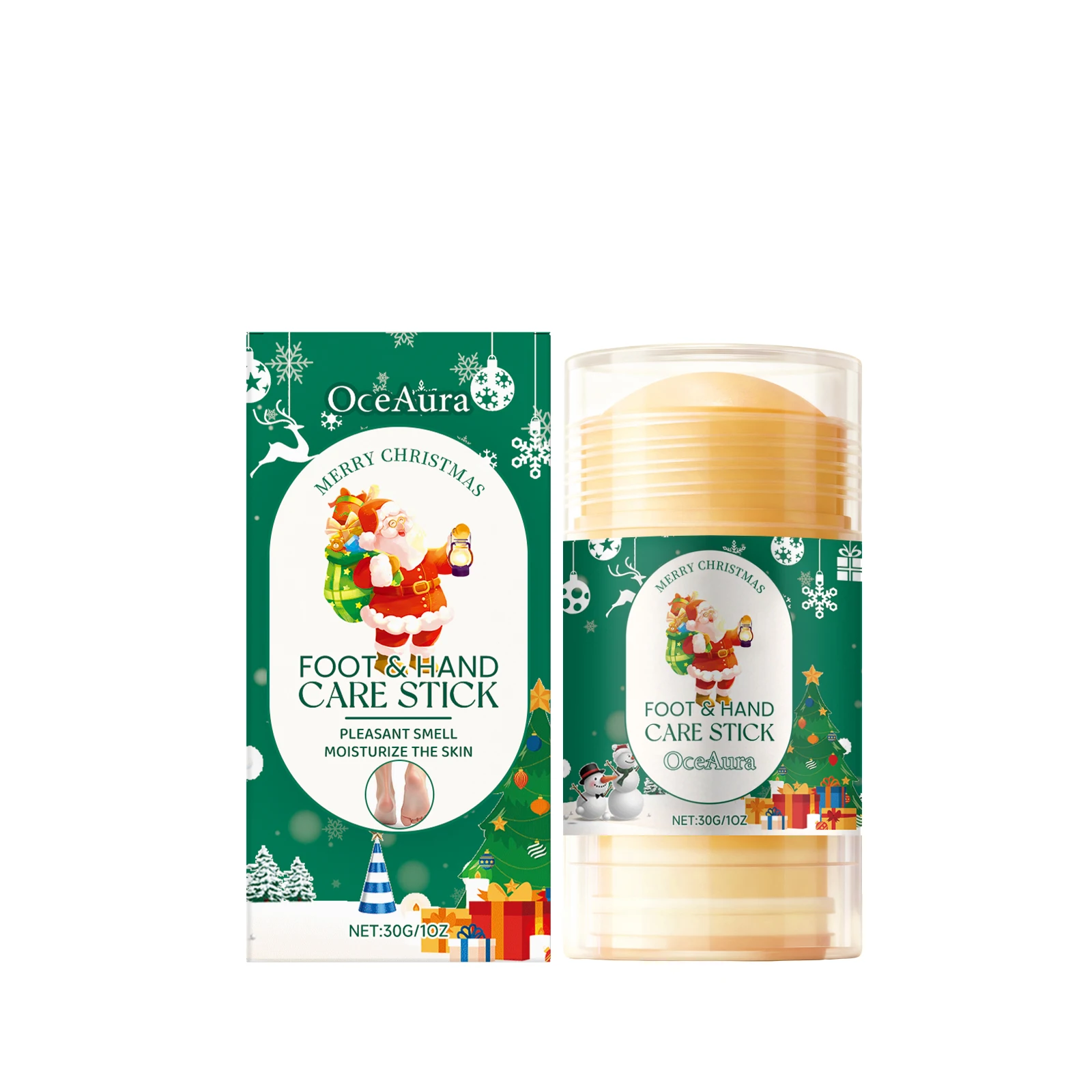 Christmas Hand & Foot Moisturizing Care Stick - Moisturizes and Smoothes Hands & Feet, Nourishes Heels & Knees