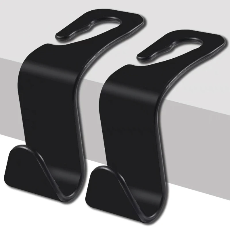 

Universal Car Seat Headrest Carbon Fibre Hook Hang Storage Hanger Car Back Seat Hooks Organizer Holder Auto Interior Accessories
