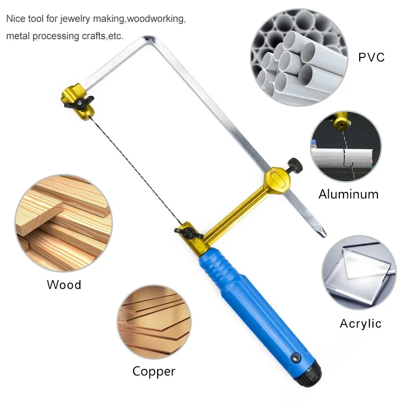 Adjustable Saw Bow U Type Saw Bow Cutting Tool For Wooden Handle Of Jewelry Frame Hand Tools Jeweler's Frame CMCP saw bow