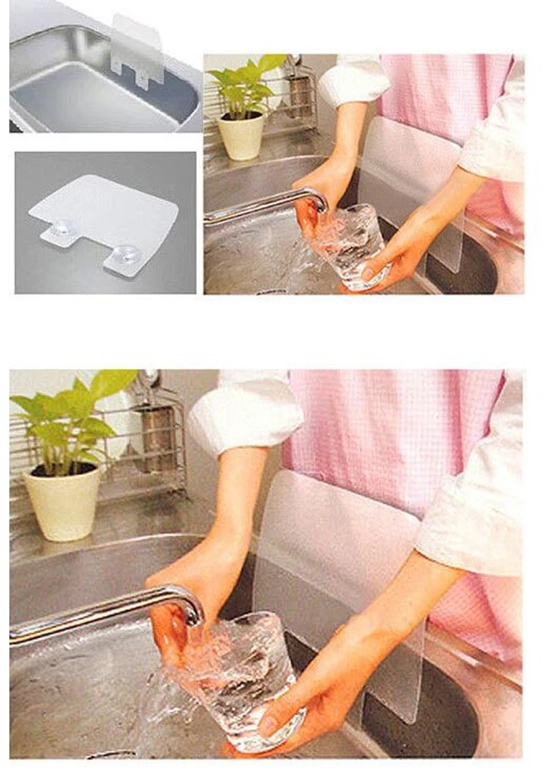 Kitchen Organizer Water Splash Guards with Sucker Waterproof Kitchen