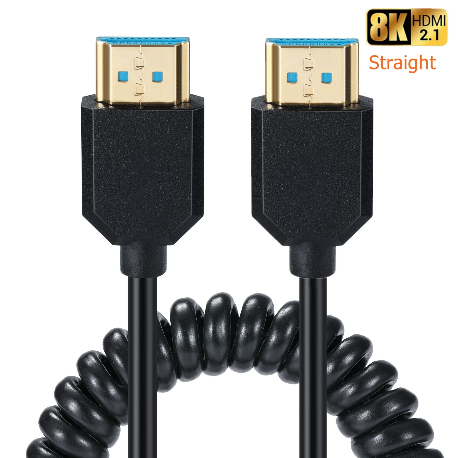 TV ǻ ī޶ 90   OD 4.0mm HDMI ȣȯ - HD ö  ̺, 8k @ 60hz HDMI-2.1