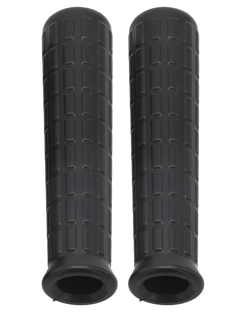2pcs Wheelbarrow Handles Rubber Round Tubes Anti-Skid Shock Absorption Universal Weatherproof Replacement Handle Cover 12-32mm