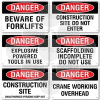 Workplace Railing Safety Metal Signs