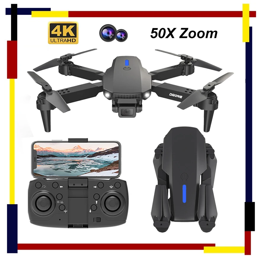โดรน 4K กล้องคู่ บินไกล ถ่ายภาพคมชัด