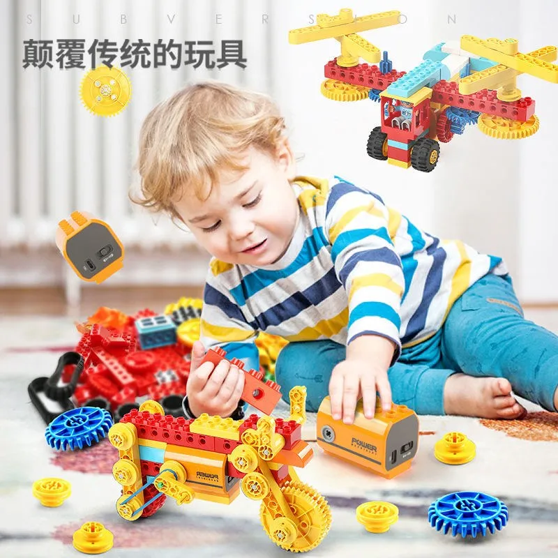 9656 Big Large Motor Stem Education Parti Tecniche Motore Multi Power Functions Tool Servo Blocks Motor Pf Set Building Blocks