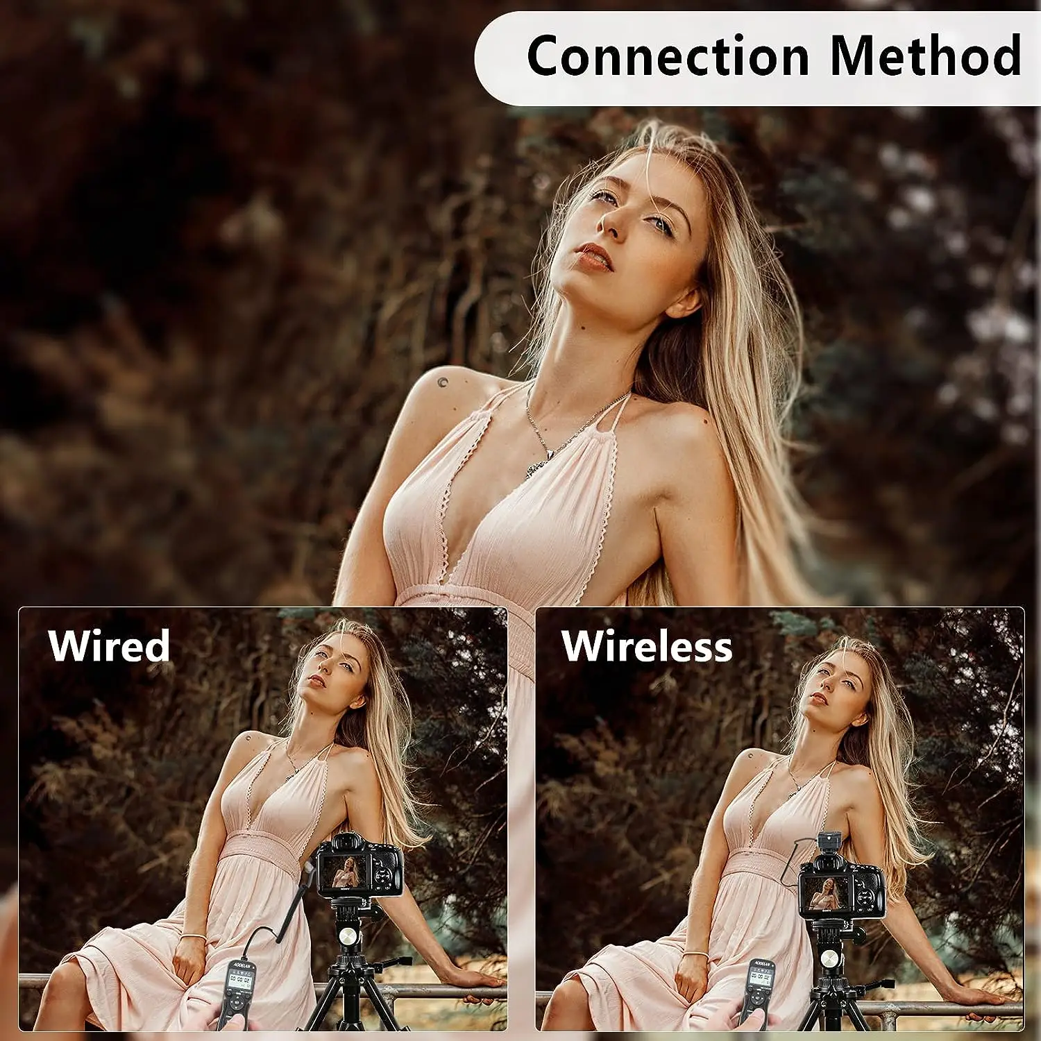 Wireless Camera Remote Control Timer Zoom Controller Multi-Terminal Cable for Sony A6600 A9 AXP55 AX700 FX6 FX1000E FS5 X160 FX7