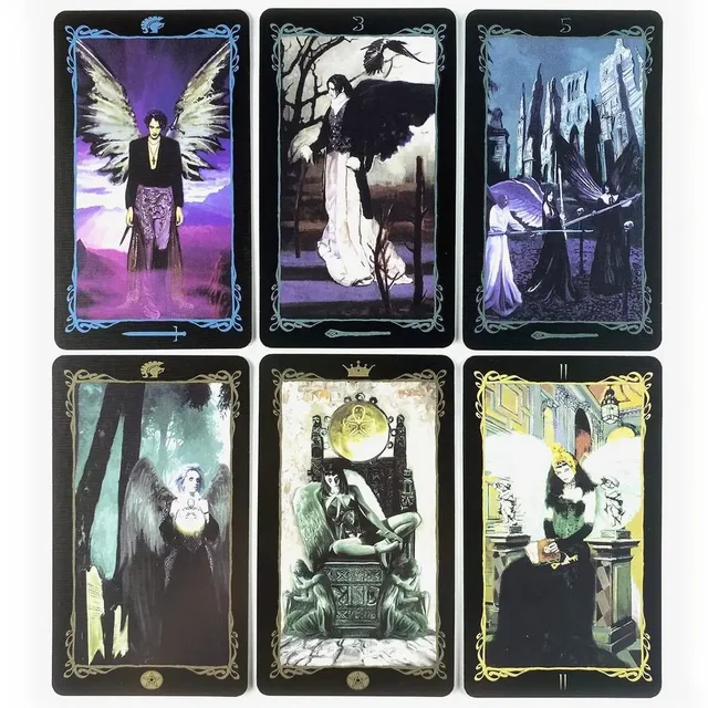 10.3*6cm Dark Angels Tarot Deck Leisure Party Board Game Fortune-telling Prophecy Oracle Cards 4