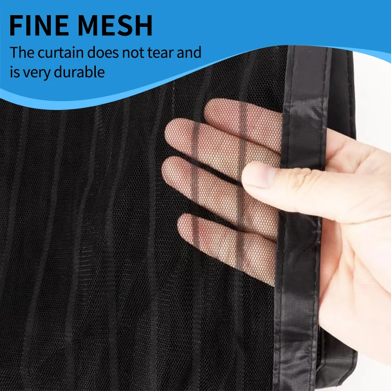 Cat Screen Door Reinforced Pet Protection Screen Door Zipper for Living Room, Bedroom, Patio