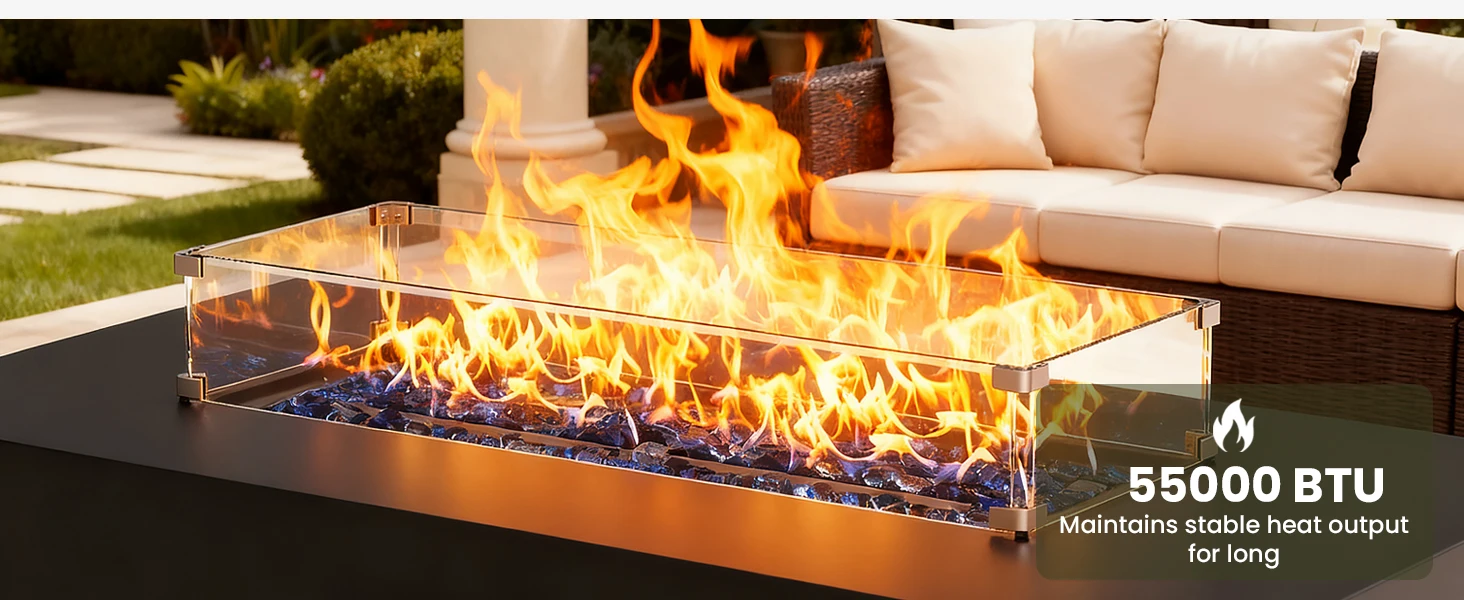 Rectangular Propane Fire Pit