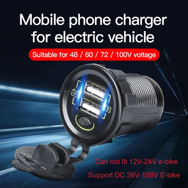 E-Bike USB Charger 2.1A Handlebar Charger USB  