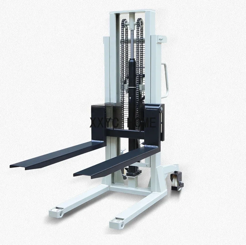 

Manual Stacker Lift Truck Small Hydraulic Loading Truck Stacker