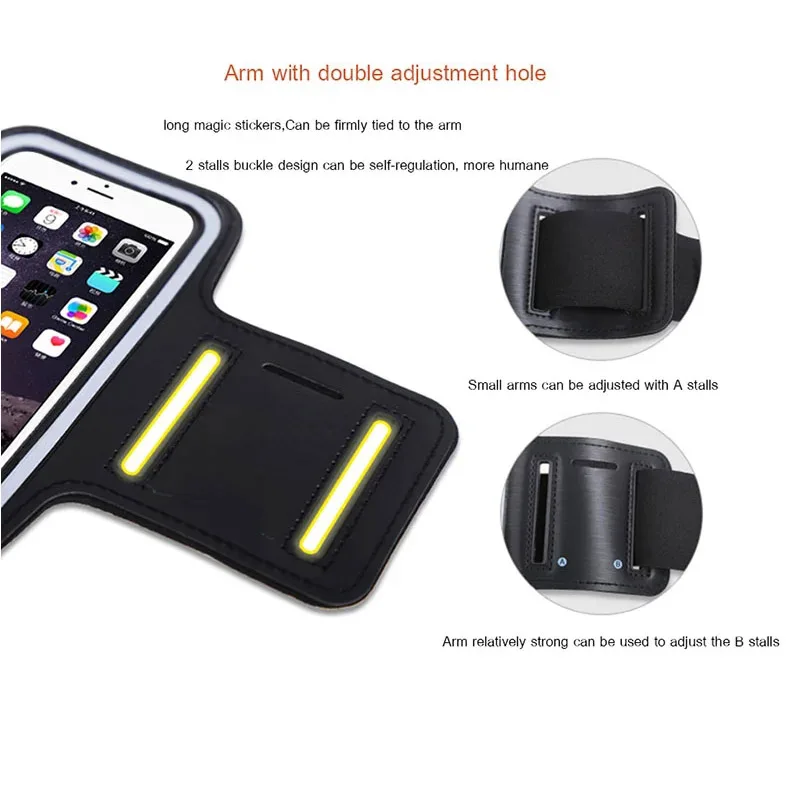 4.7-7 inch Sport Armband Arm Band Belt Cover Running GYM Bag Case Phone Cases For iPhone12 11 Pro X XS MAX XR 6 6s 7 8 Plus mobile phone armband phone arm band phone armband sports arm bag fitness arm bag