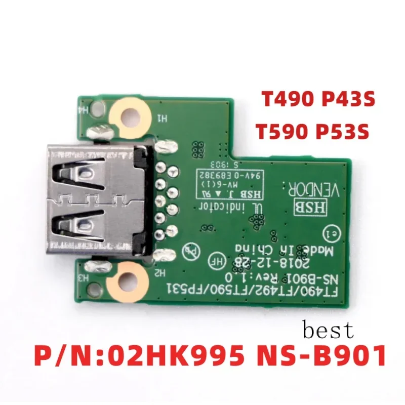 Originale Per Lenovo Thinkpad T490 P43S T590 P53S Scheda Usb 02 Hk995 Ns-B901