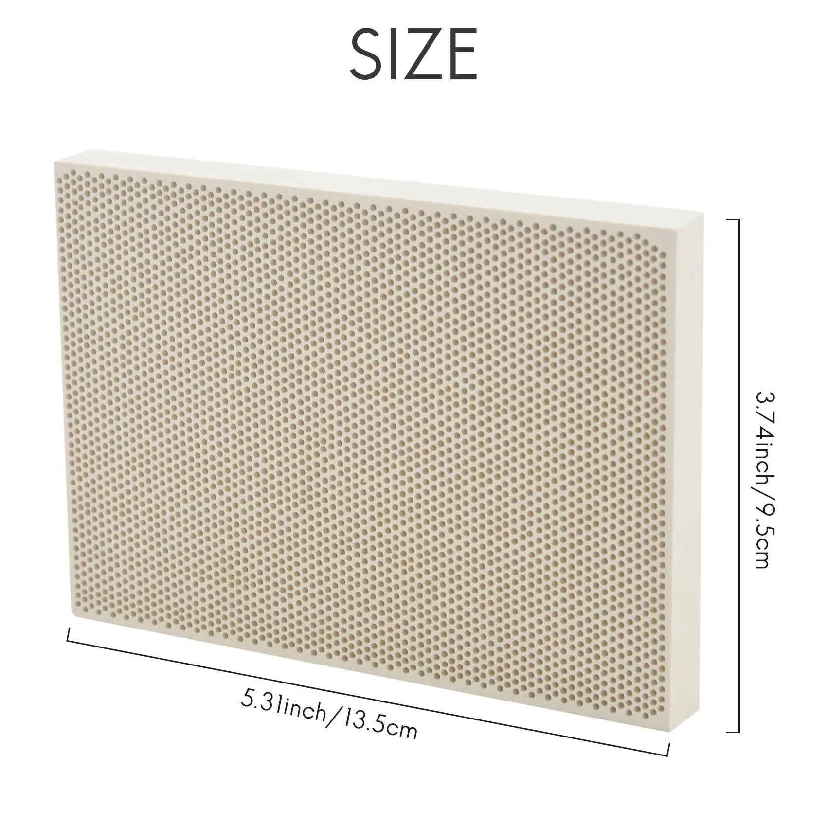 Ceramic Honeycomb Soldering Board Heating for Gas Stove Head 135x95x13mm