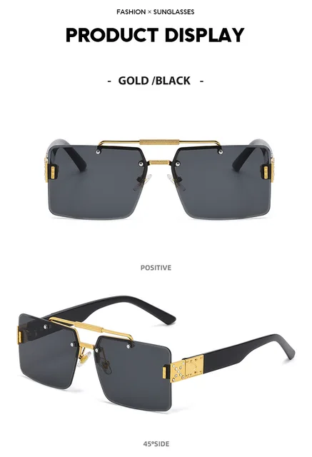 Gafas De Sol Clásicas Para Hombre millionaire square LV Marca Diseñador  vintage Gao Jiahui unisex