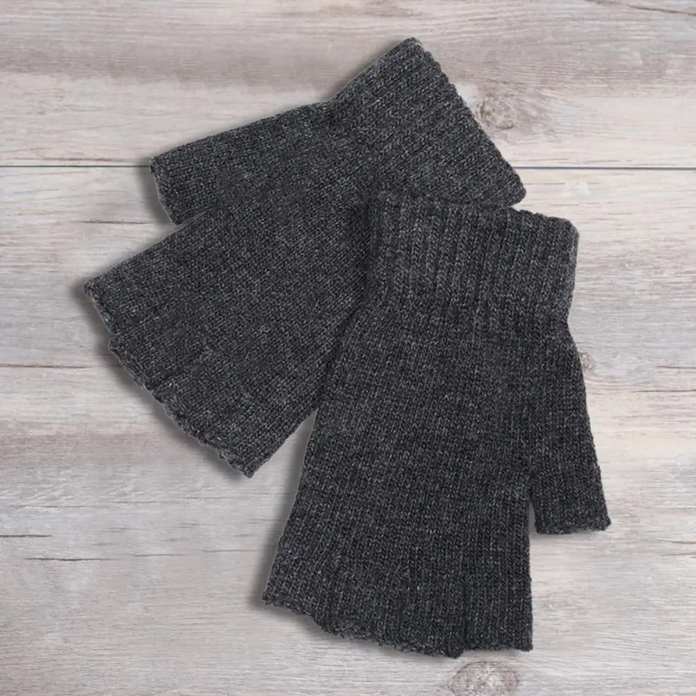 

Knitted Gloves Washable Unisex Gloves Autumn Winter Protect Hand Popular Windproof Knitting Cycling Gloves