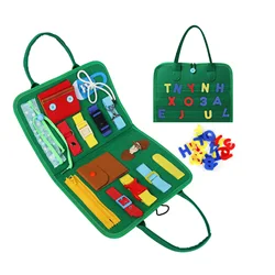 Toddler Busy Boards Montessori Toy Sensory Board Busy Book Sensory Activity Developing Board for Fine Motor Skills Preschool Toy