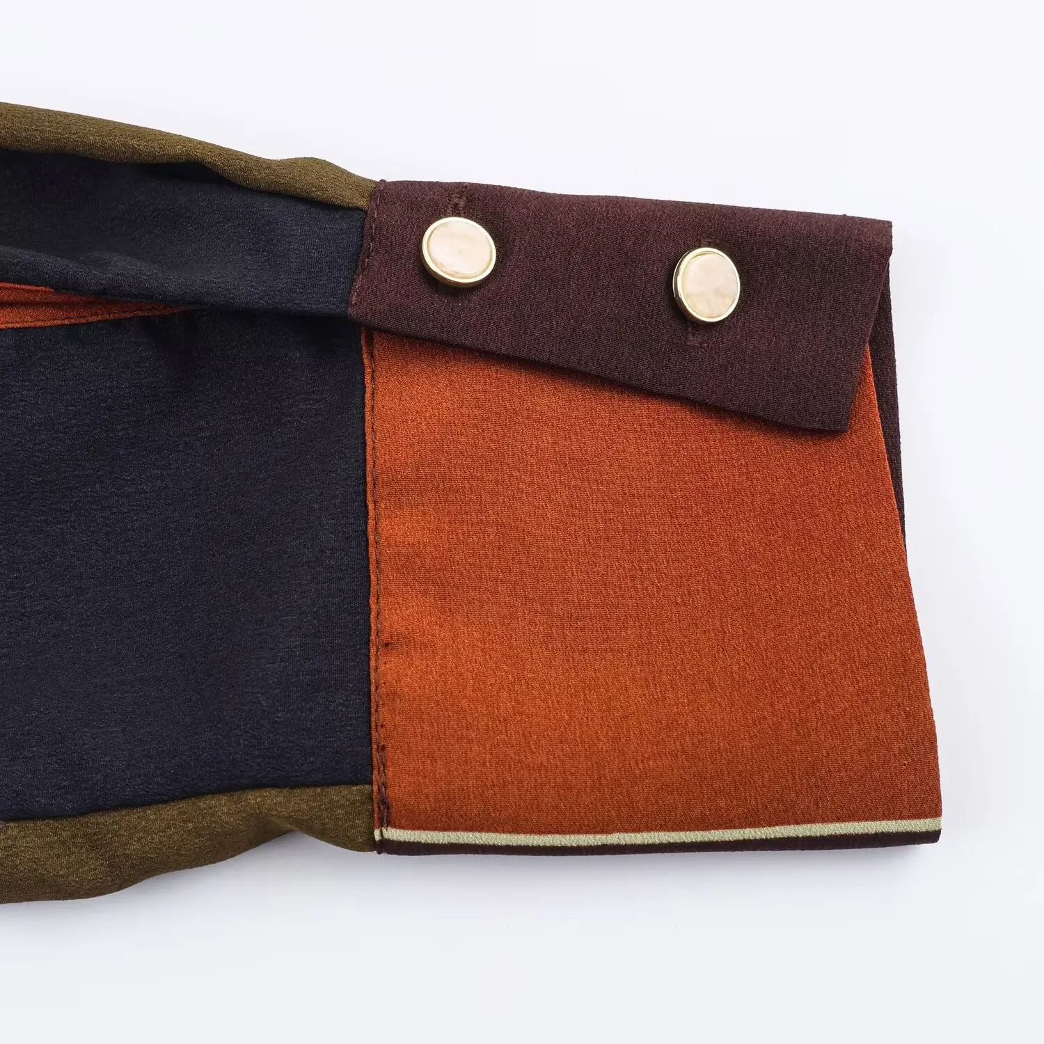 Women's Vintage Printed Shirt Female Long Sleeved Single Breasted Shirt Asymmetrical Design Spring Casual Shirt Top Streetwear