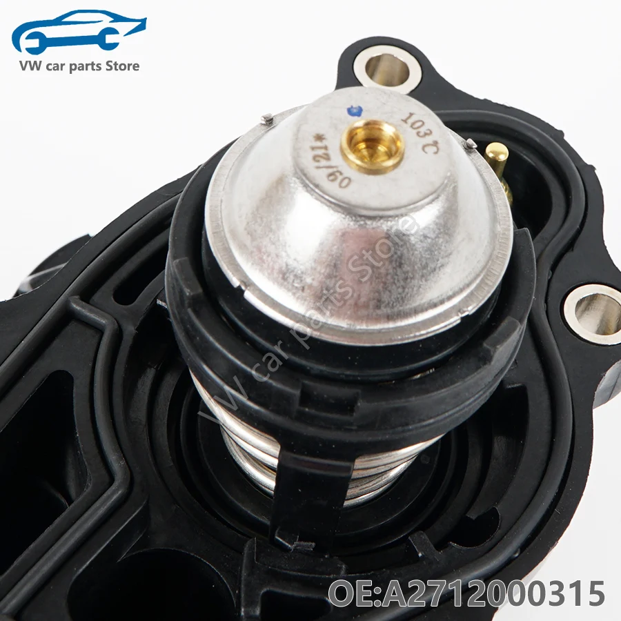 A2712000315 1PCS NEW Thermostat Housing Water Coolant Flange For Mercedes Benz C250 SLK250 2712000315 2712000215 2712000115