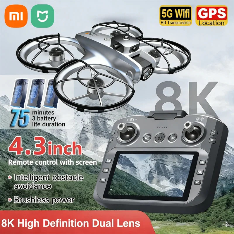 Drone Xiaomi Z4 8K HD GPS WiFi 5G Moteur Sans Balais