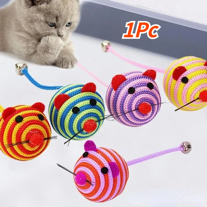 

Pet Cat Toys Bell Sound Interactive Cat Toy Mouse Shaped Toy Pet Supplies Random Color accesorios para gatos