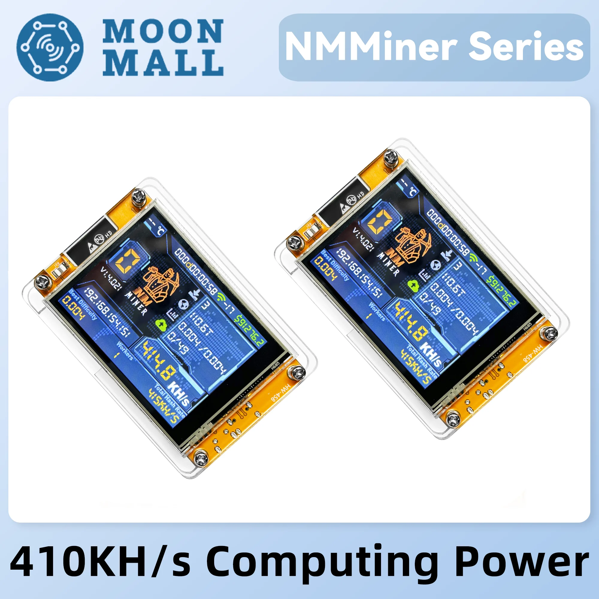 Btc Miner NMMiner NerdMiner V2 Colorful Case Hashrate 980KH/s ESP32 2.8  Inch Smart Display Bitcoin Solo Lottery ESP32-2432S028 Lucky Miner