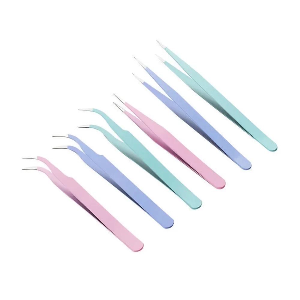 2pcs Tweezers Creative Color Clip for DIY Decroative Journal Diary Scrapbook Sticker Tool Back To School Student Supply