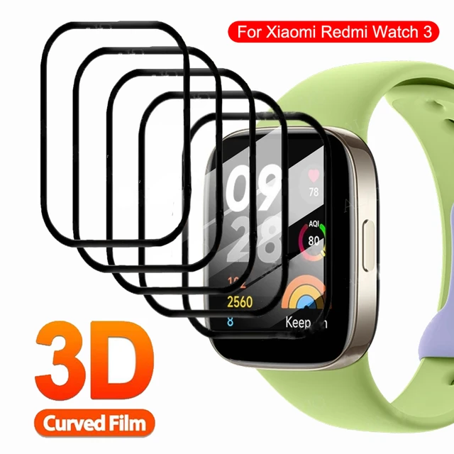 Protector de pantalla de vidrio templado para Redmi Watch 3 PC, carcasa  protectora, parachoques - AliExpress