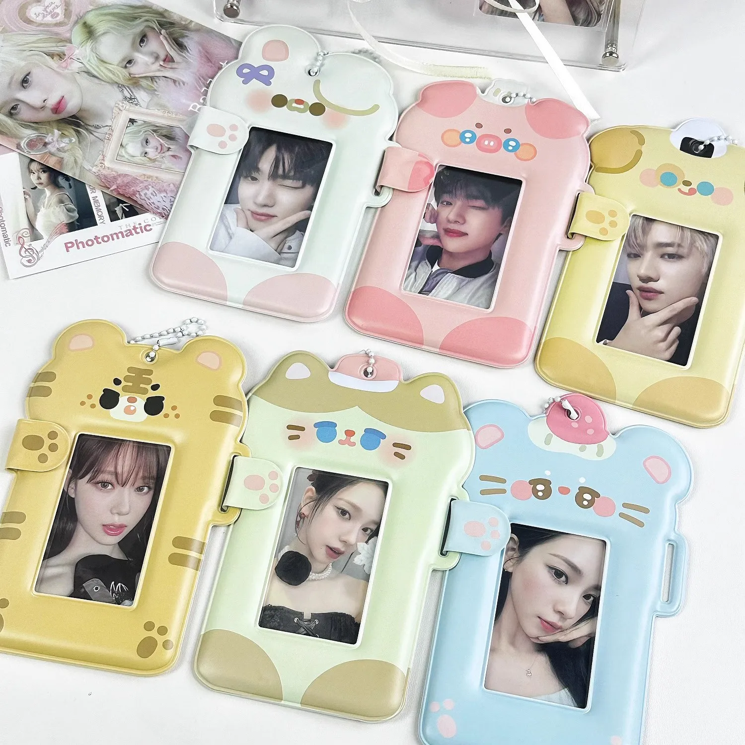Card sleeve 3 inch fan card display storage cute protective sleeve 2