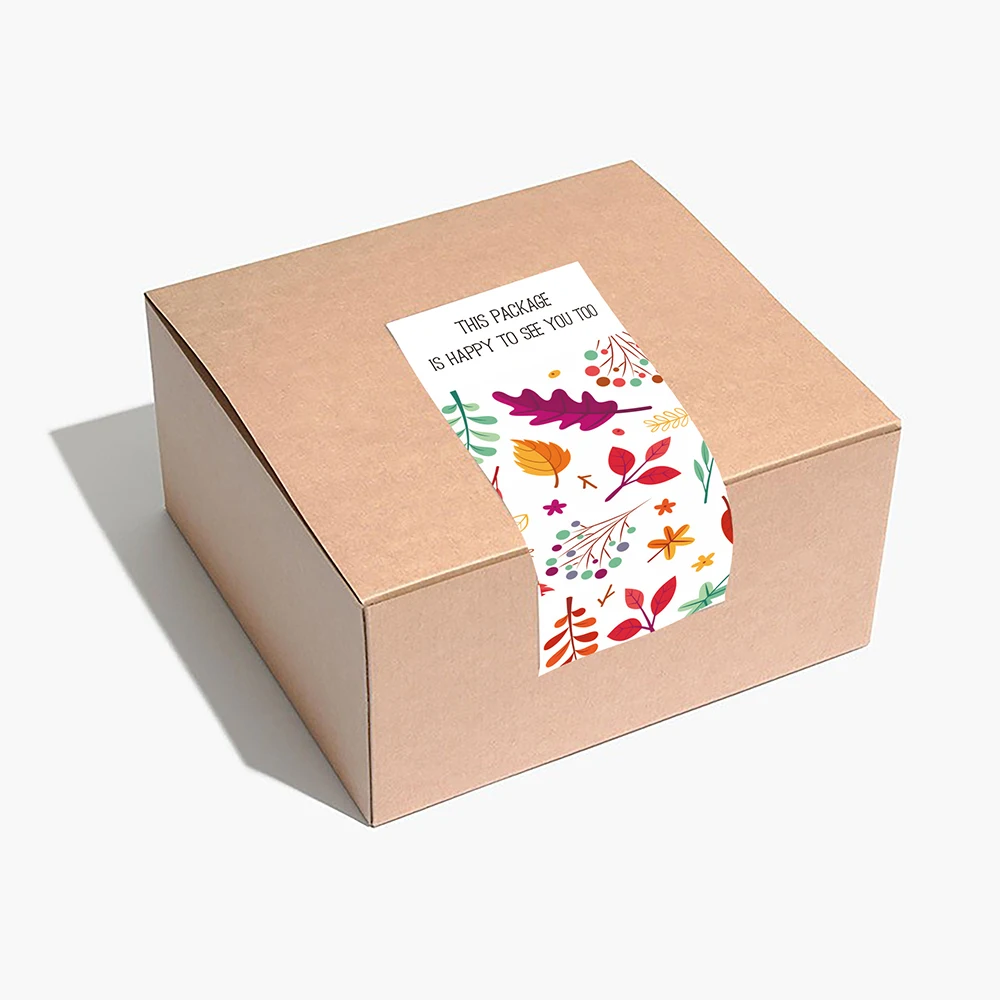 120Pcs Danke Aufkleber Dieses Paket Ist Glücklich, Sehen Sie Zu Aufkleber für Kleine Business Rechteckige Schreibwaren Dichtung etiketten – Detail 5