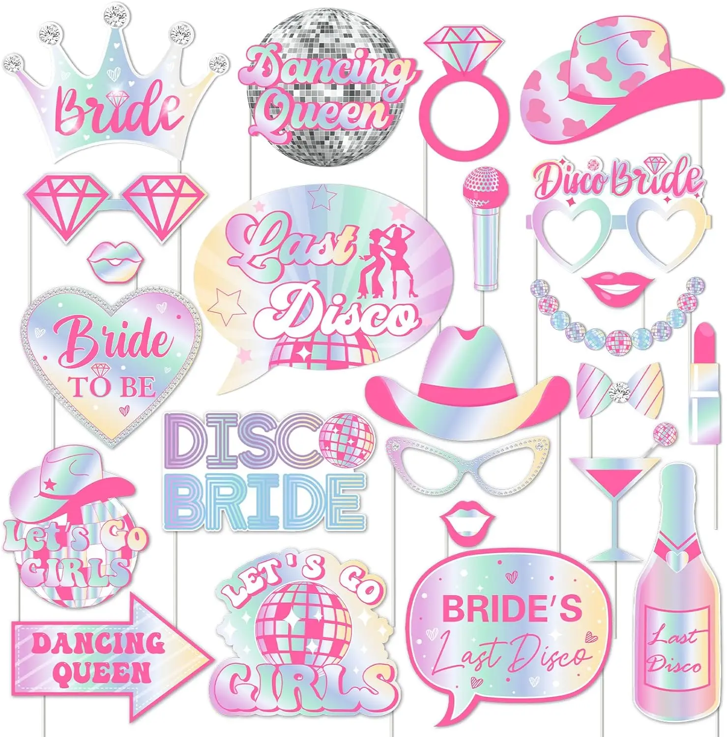 24pcs Last Disco Bachelorette Photo Props Party Decor for Disco Bridal Shower Wedding Engagement Hen Party Supplies - AliExpress 24pcs-last-disco-bachelorette-photo-props-party-decor-for-disco-bridal-shower-wedding-engagement-hen-party-supplies-aliexpress