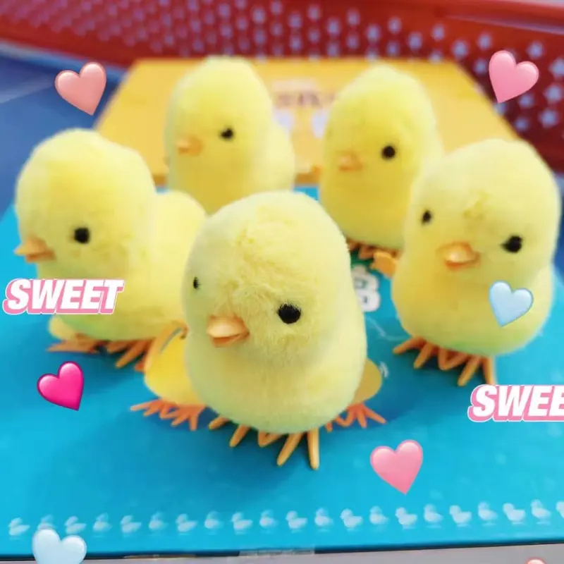 Exquisite Yellow Clockwork Toy Walking Simulation Limb Development Plush Chick/Duck - A Charming Gift 3