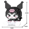Sanrio Anime Hello Kitty My Melody Cinnamoroll Pompompurin Kuromi Friends Building Blocks Bricks Girl Children Kid Toy Gift Set 2