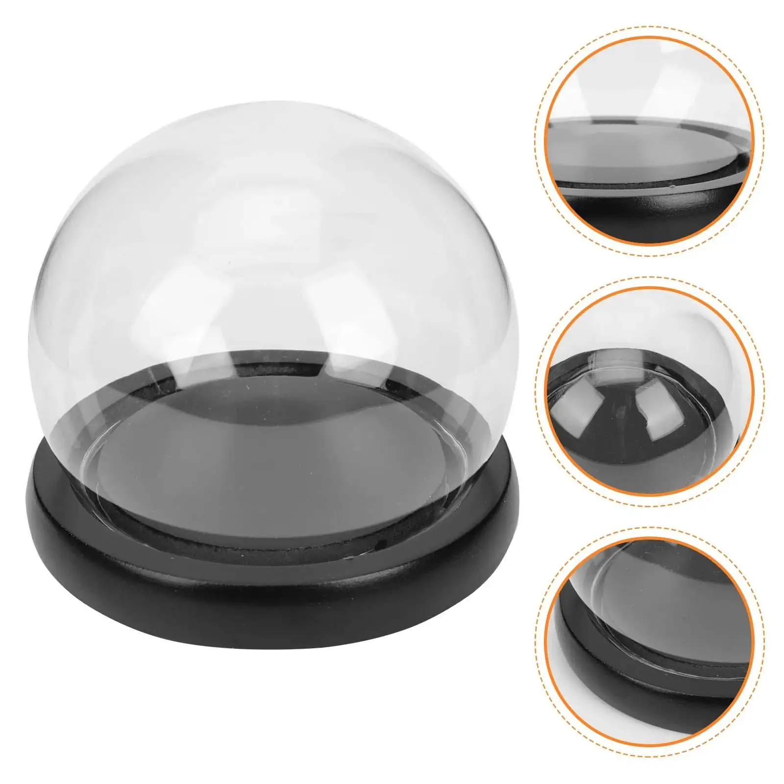 Glass Display Dome Cloche Valentines Day Gifts for Him Dollhouse Accessories Micro Landscape Decorative Bell Jar Display Case