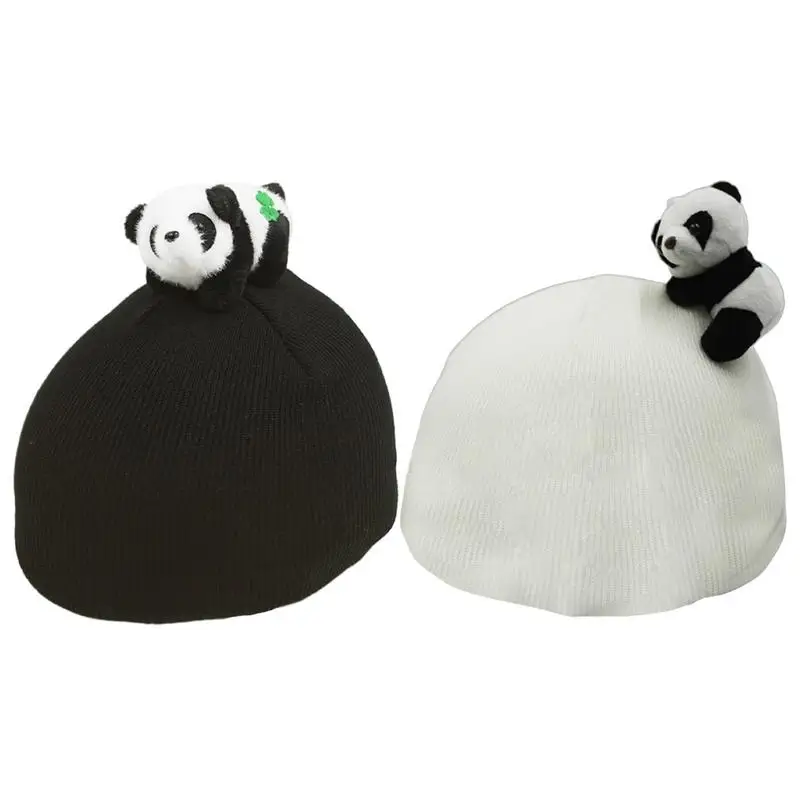 Ski Helmet Cover Cute Skiing Helmet Covers with panda Decoration Outdoor Snowboard Sports Flannel fabric Helmets Accessories