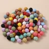 10Pcs 15mm Lantern Silicone Beads Pacifier Chain Loose Beads Baby Teething Chewing Toys DIY Jewelry Accessories BPA Free 2