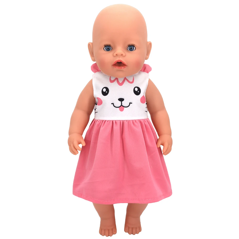 43cm Baby Doll Clothes Animal Romper 17 inch Dolls Clothes Children Xmas Gift Toys Wears