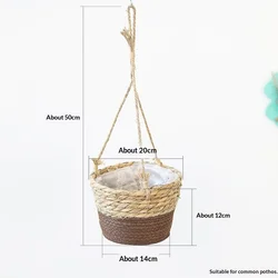Elegant Macrame Plant Hanger - Handcrafted Jute Rope Basket for Indoor & Outdoor Decor (Coffee)